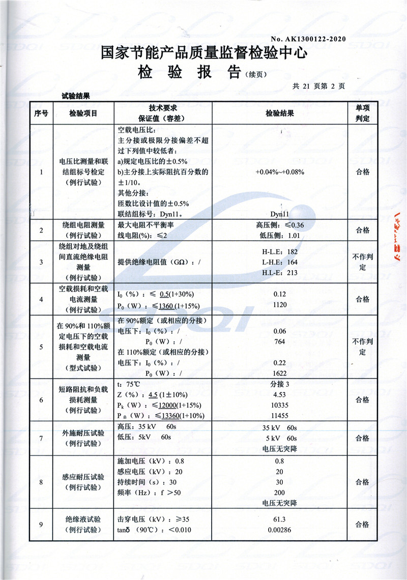 高低压试验报告-S11-1250恭城恭城恭城油浸式变压器-2.jpg